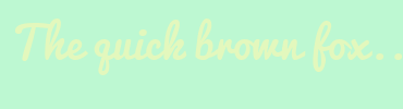 Image with Font Color E3F8BD and Background Color BDF8D2